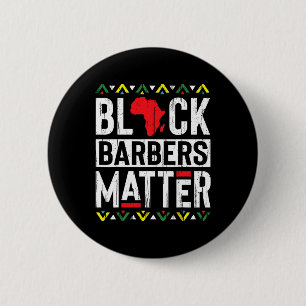 Svart månad Barbers Problemhistoria Afrikas kvinno Knapp
