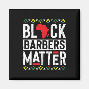 Svart månad Barbers Problemhistoria Afrikas kvinno Magnet