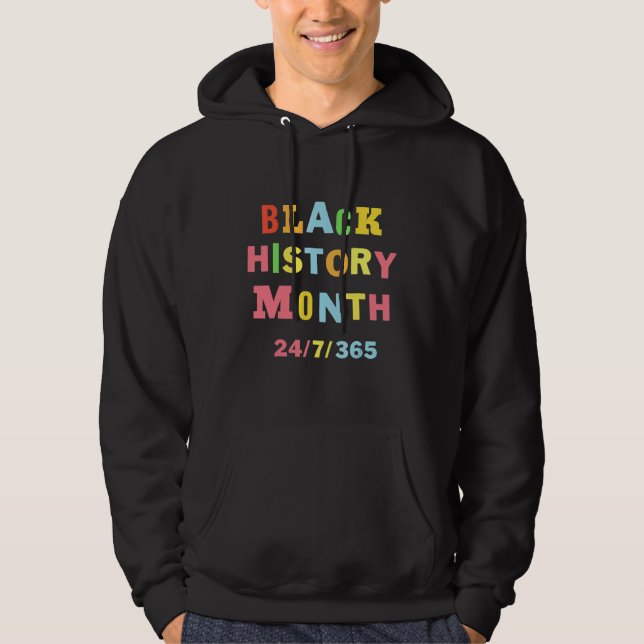 Svart månad för mig Afrikas Pride Manar Kvinnor Hoodie (Framsida)