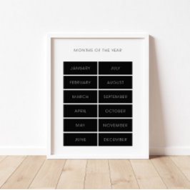 Svart månader av året poster