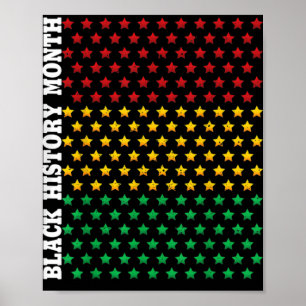 Svart månadsgåva från afrikanska amerikaner, svart poster