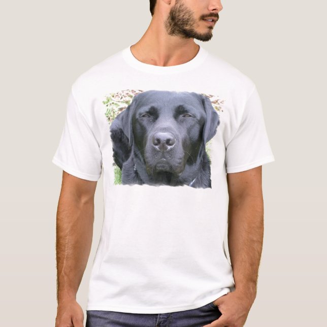 Svart manar för hund för Labrador Retriever Tröja (Framsida)
