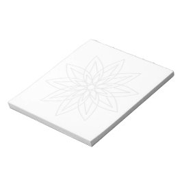 Svart Mandala-blomma Anteckningsblock