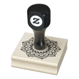Svart Mandala Stämpel