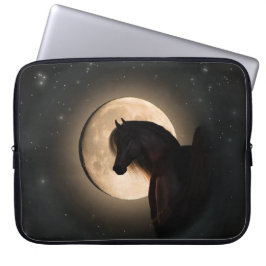 Svart månsken Häst Laptop-fodral Laptop Fodral