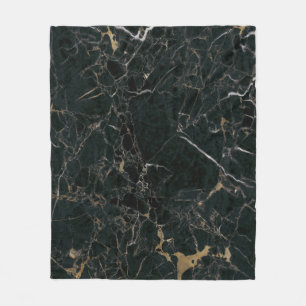 Svart marbel för elegant: Texturerad bakgrund Fleecefilt