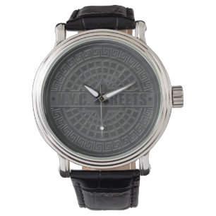 Svart marble armbandsur