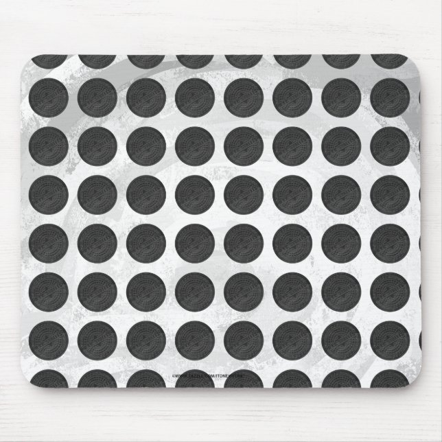 Svart marble musmatta (Framsidan)