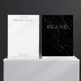 Svart marble necklace Jewelry Visning Card Visitkort