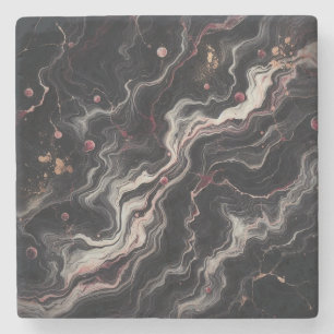 Svart marble Stone & Granite Drinkware Stenunderlägg
