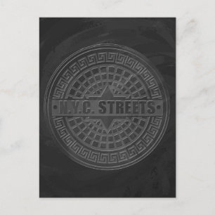 Svart marble vykort