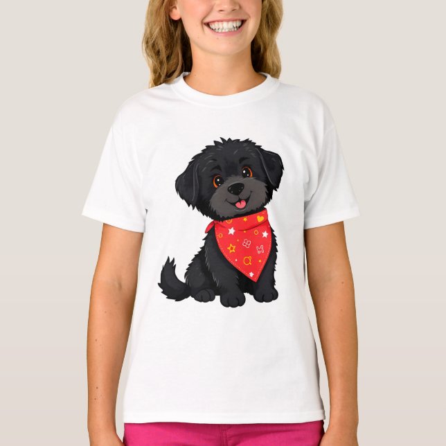 Svart marionett med Red Bandana T Shirt (Framsida)