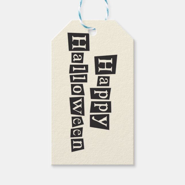 Svart Märkre vid körning och Vintage Presentetikett (Framsidan)