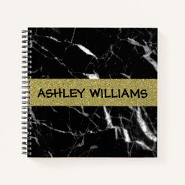 Svart marmor av elegant och guld