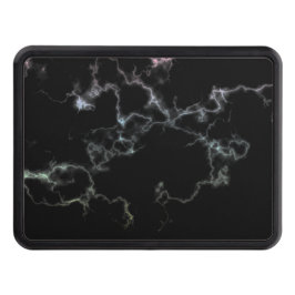 Svart, marmor, färgstark eldesign dragkroksskydd