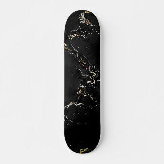 Svart marmor i Pitch Black Desert-utförande Mini Skateboard Bräda 18,5 Cm