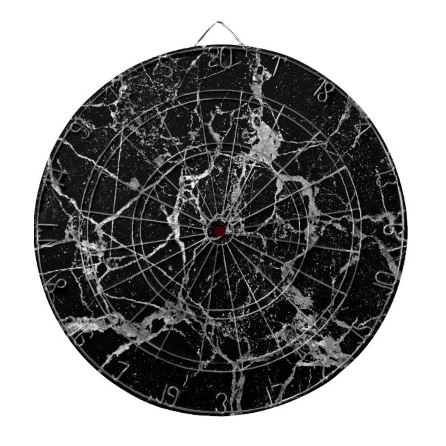 Svart marmor med Veining för vit Piltavla (Framsidan)