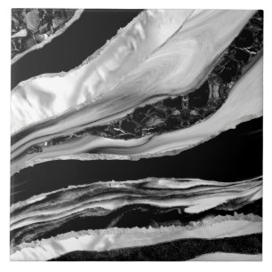 Svart marmor och Mor i Pearl Kakelplatta