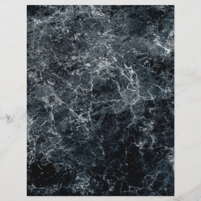 Svart marmor-skrapbok Papper (Framsida)