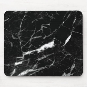 Svart marmorfärg Mousepad, marmorfärg Musmatta