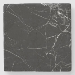 Svart marmorkustfartyg underlägg sten