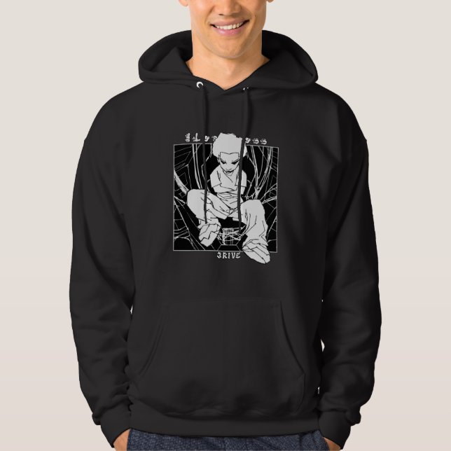 Svart mässa hoodie (Framsida)