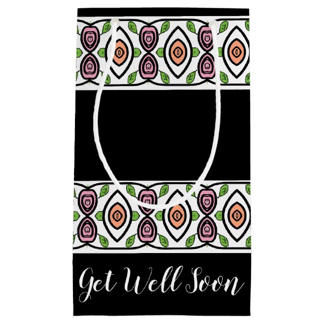 Svart med färgglatt mönster (Framsidan)