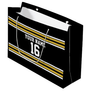 Svart med Guld White Rand Team Jersey