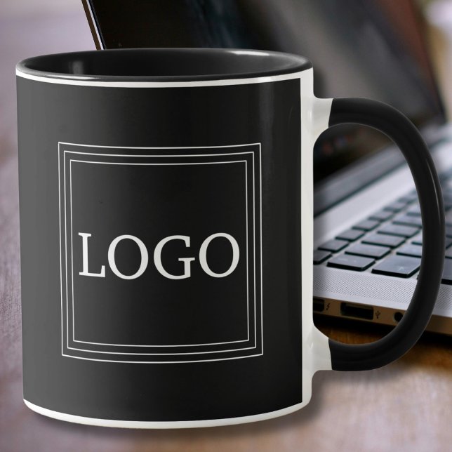 Svart med minimal fetstil för Logotyp Mugg (Skapare uppladdad)