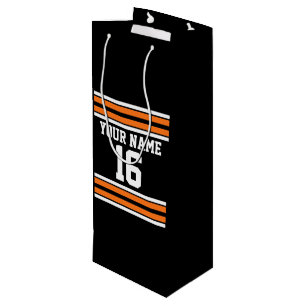 Svart med Orange White Rand Team Jersey