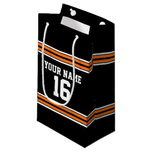 Svart med Orange White Rand Team Jersey