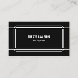 Svart med promenerad ram visitkort