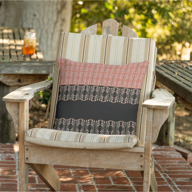 Svart med Rosa Kudde (Stol)