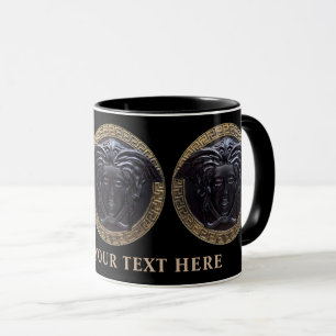 Svart Medusa High-End Designerns Personliga Mugg