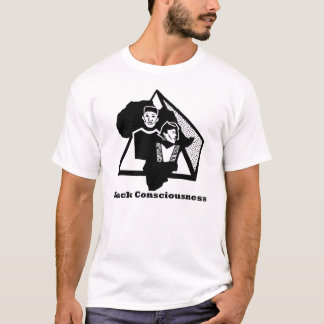 svart medvetenhet t-shirt