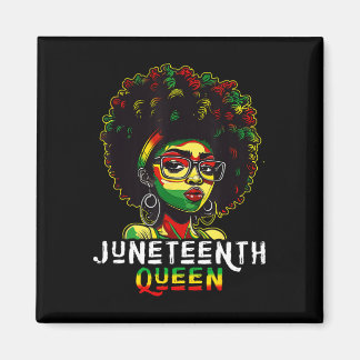 Svart Melanin Queen Natural Afro Hair W Magnet