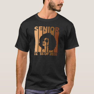 Svart Melanin Smart Afro-Afrika 2026 T Shirt