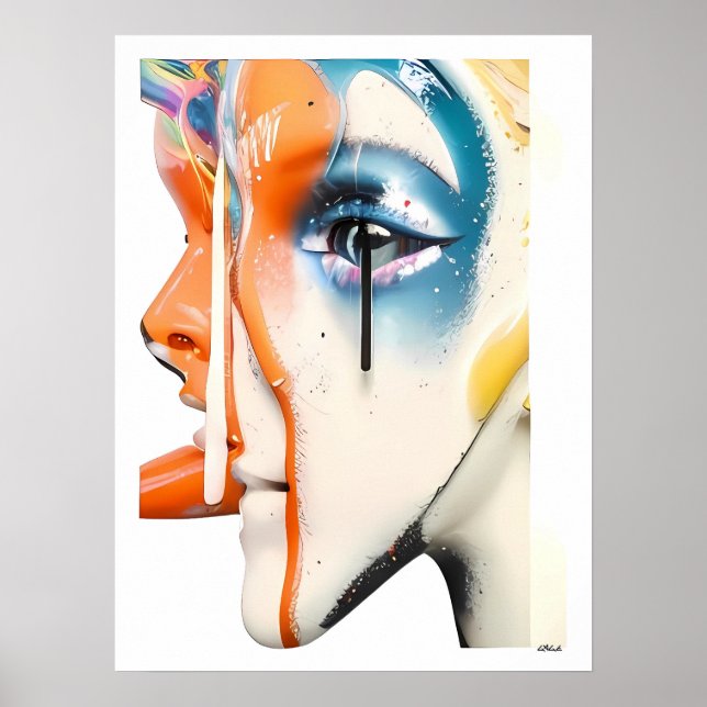 Svart men Ledsen Poster (Framsidan)