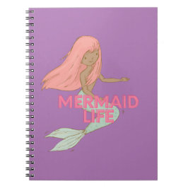 Svart Mermaid Journal Anteckningsbok