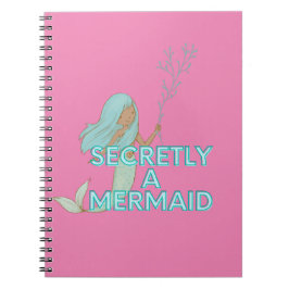 Svart Mermaid Journal Anteckningsbok