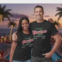 Svart Merry Cruising Jul Personlig T-Shirt