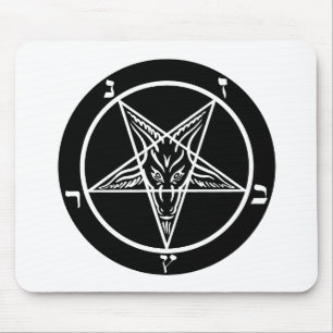 svart metall, baphomet, lord av mörker! musmatta