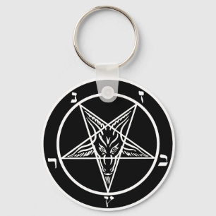 svart metall, baphomet, lord av mörker! nyckelring