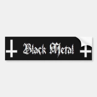 Svart metall bildekal