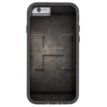 Svart Metall H Monogramm Iphone Fodral