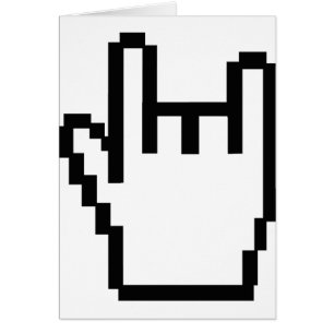 svart metall-huvud symbol hälsningskort