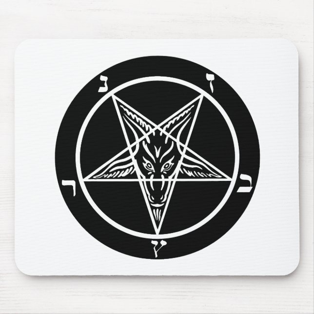 Svart metall, mörkrets baphomet! musmatta (Framsidan)