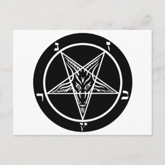 Svart metall, mörkrets baphomet! vykort