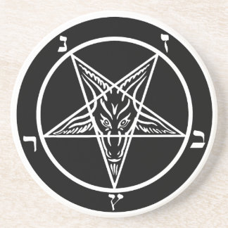 Svart metallkustfartyg SATAN! Underlägg Sandsten