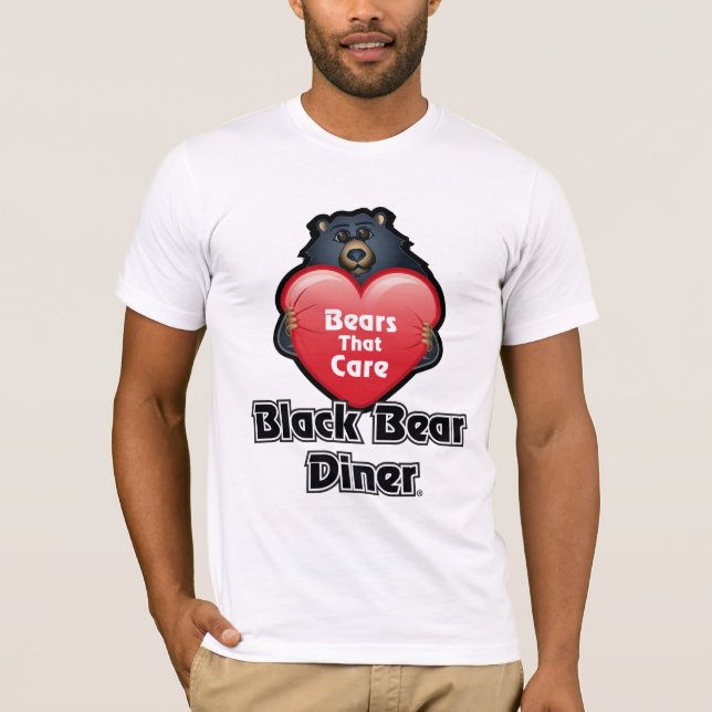 Svart Middag T Shirt (Framsida)